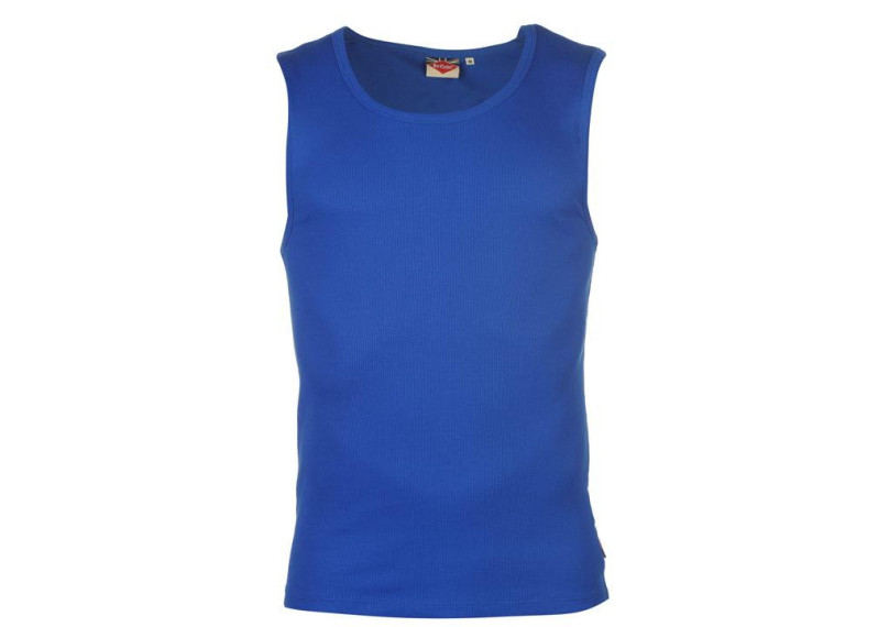 Lee Cooper Rib Vest Mens - Bright Blue